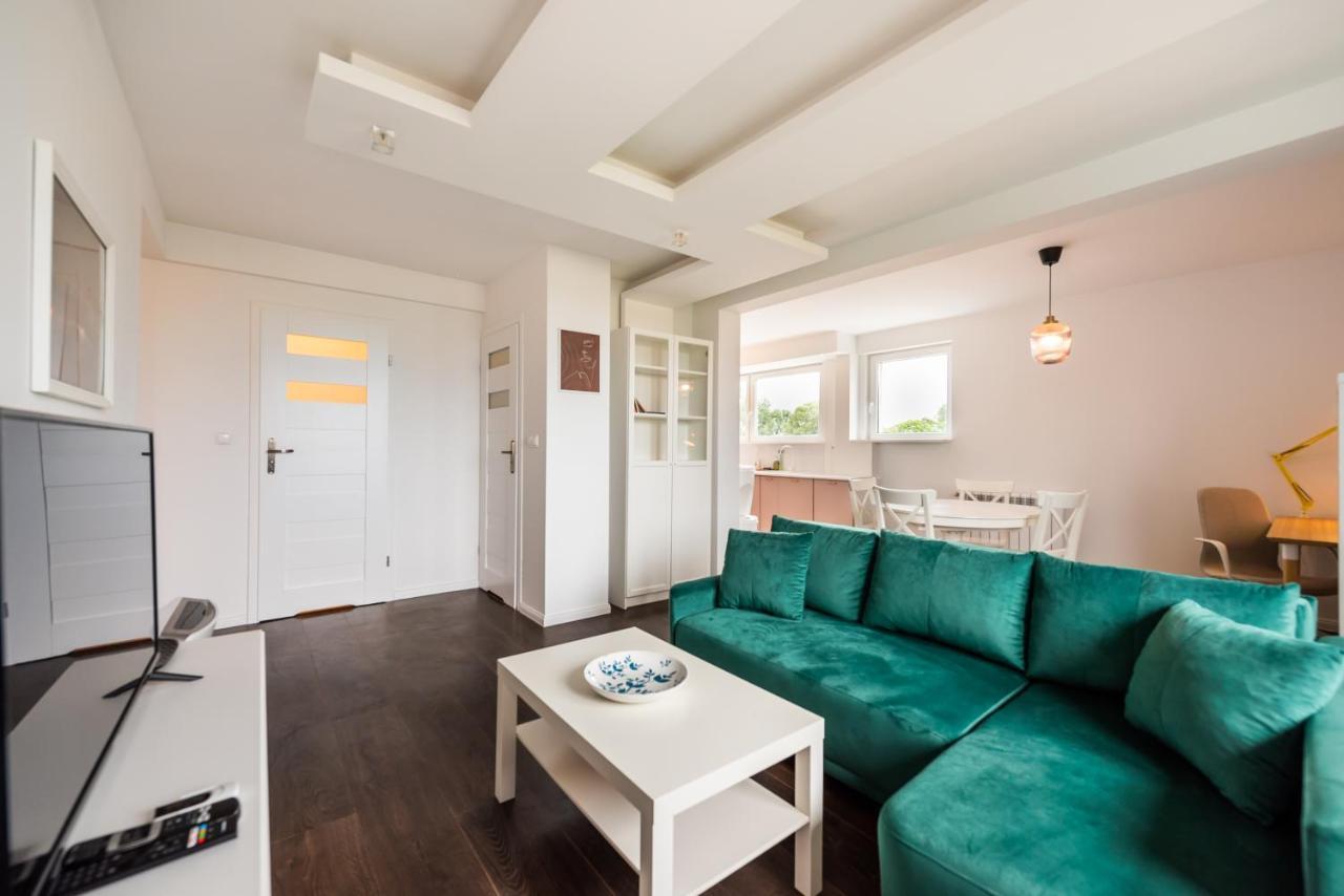Saska Kepa Green Apartment Warszawa Exteriör bild