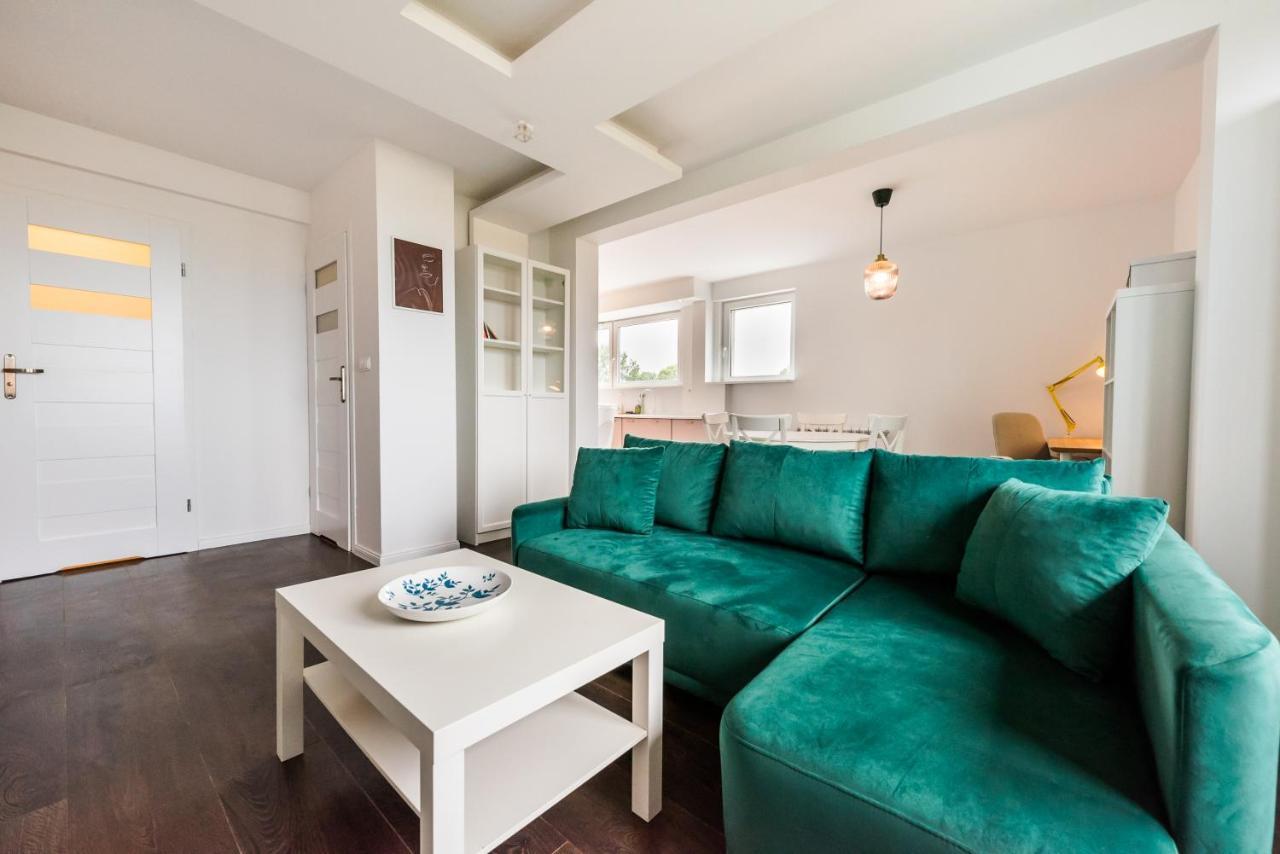 Saska Kepa Green Apartment Warszawa Exteriör bild