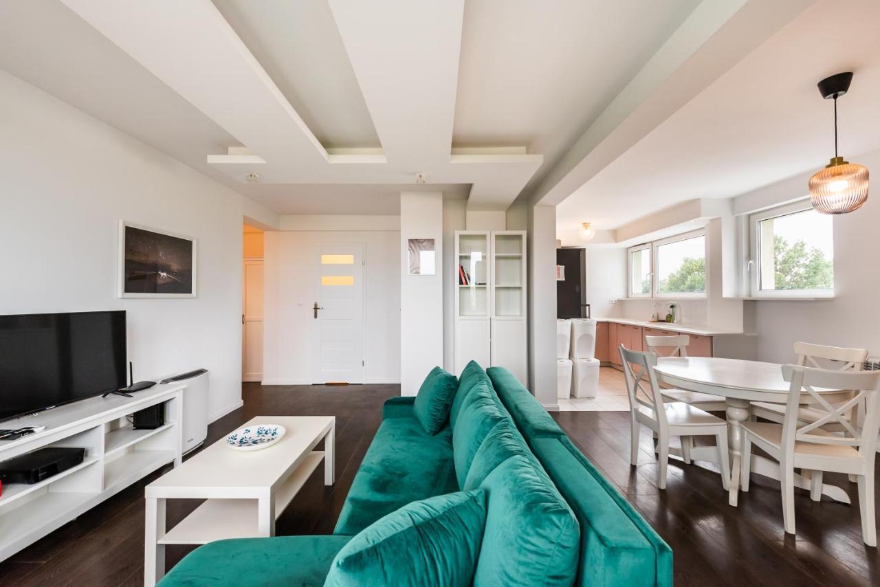 Saska Kepa Green Apartment Warszawa Exteriör bild